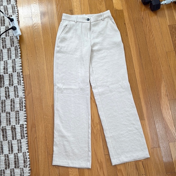H&M Cream Wide-Leg Pants - Picture 1 of 4
